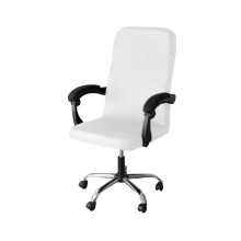 AUQ Stuhlbezüge, Relaxsesselbezüge, Weiche Bürostuhlbezüge, Funktionsmöbelbezüge, Bequeme Relaxsesselbezüge, Weiß