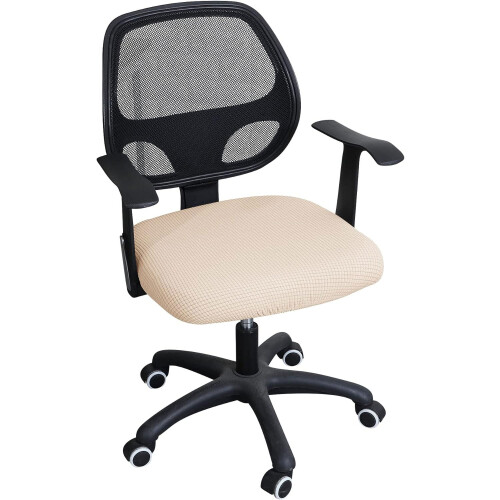 Elastischer Bürostuhlbezug, beige, Spandex, 1 Stück