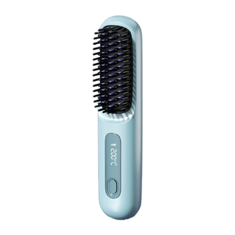Heated Straightening Brush Cordless Rechargeable Mini
