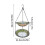 Matte Black Hanging Bird Feeder with Iron Mesh Tray 5