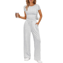 Zweiteiliges Damen-Sweatshirt-Set – Sommer-Workout, Strand, Reise & Freizeit | Geeignet für Fitnessstudio & Freizeit