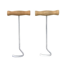 MAGIDEAL 2Pcs Horse Boot Pulls Easy Grip with Wooden Handle Men Women Long Boot Hooks