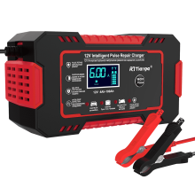 Carregador de bateria inteligente para carro 12V 6A com dessulfatação