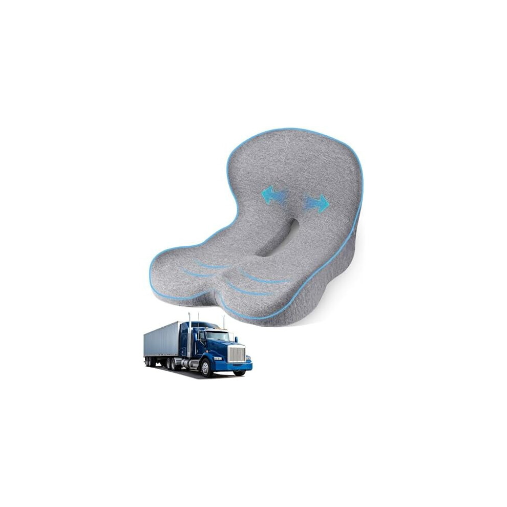 Memory Foam Truck Seat Cushion L-Shaped Ergonomic Support 9401284853848