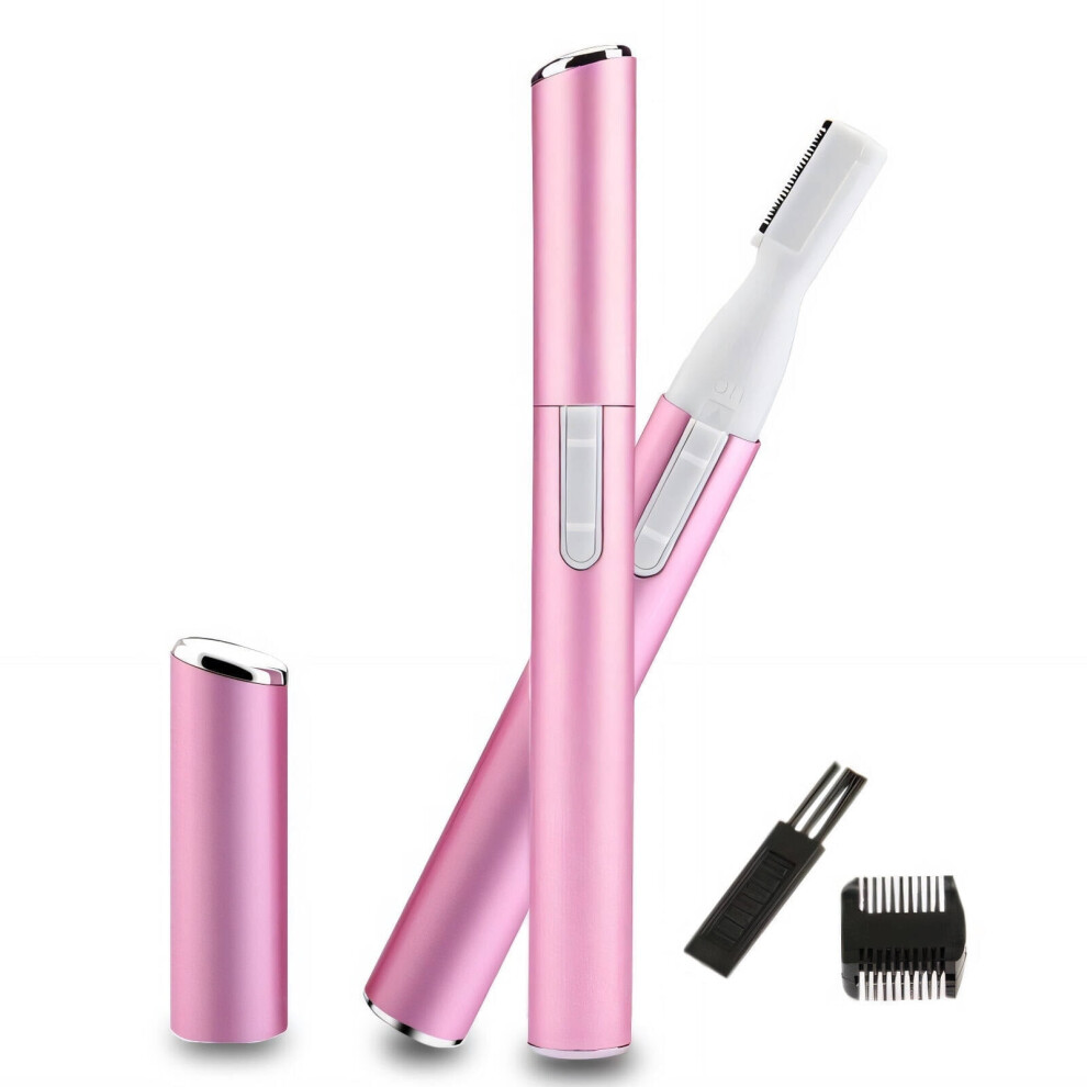 Face Razor for Women, Quiet Motor Eyebrow Shaver, Gentle Bikini Trimmer, Smooth Facial Hair Removal, Soft and Safe Blade, 4-Pack