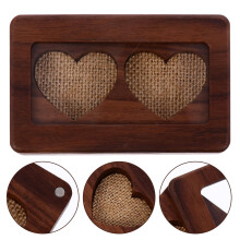 1 boîte de rangement décorative rectangulaire marron pour la Saint-Valentin et l'organisation de la maison