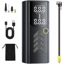 Portable 150PSI Tire Inflator with 25000mAh Battery, 5X Fast Inflation, Built-in Gauge – Compatible with Car, Motorcycle, Bike, Ball