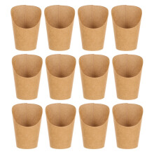 Copos de papel, porta-copos franceses, pipoca frita, cones de papel kraft, recipiente para charcutaria para viagem, caixa de copos, cone de papelão,