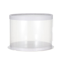 Cake Box White Transparent 1Pcs 6 Inch
