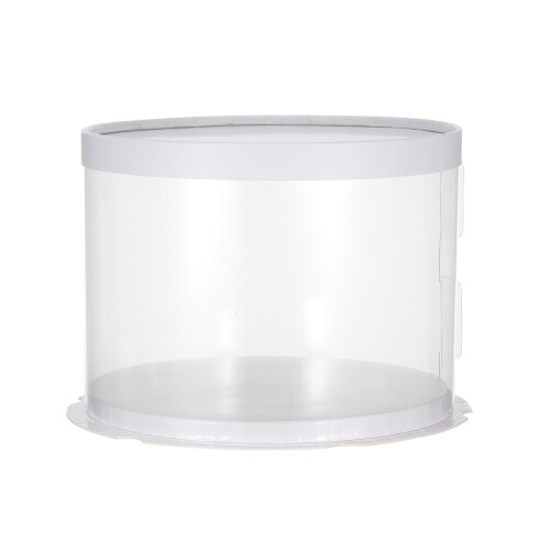 Cake Box White Transparent 1Pcs 6 Inch