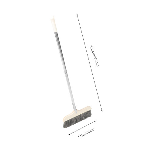 Floor Cleaning Broom Wood with Long Handle for Office 1Pack 1