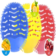 ACDANC Urinal Screen Deodorizer, 6-Pack Scented Anti-Splash Mats (Lemon/Mango/Cherry) – Compatible with Standard Urinals