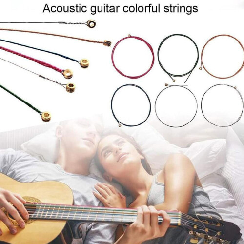 Replacement Steel Acoustic Guitar Strings Folk Rustproof new 1