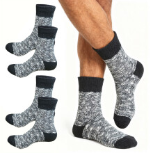 Chaussettes montantes épaisses et rembourrées pour hommes, idéales pour le travail (3 paires)