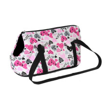 Classic Soft Pet Carrier Backpack for Small Dogs & Cats – Compatible with Chihuahua, Pug (50x23x28cm, Heart Design)