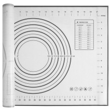 Extra Large Silicone Pastry Mat, Non-Stick with Measurements, Compatible with All Countertops (15.7 x 23.6", Black)