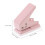 Roze papierperforator – Kunststof en metaal, compact 3