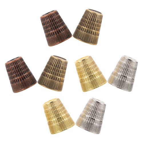OUNONA 8pcs Decorative Thimble for Sewing Finger Protection Thimble Tool Thick Small Thimble Finger Protector