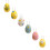 8PCS Handmade Felted Easter Eggs with Flowers, Compatible with Easter Baskets, Hanging Ornaments & Spring Decor 1