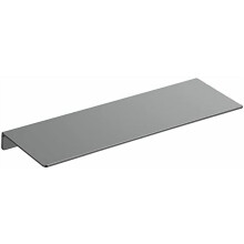 Metal Wall Shelf, Small Floating Shelf Bathroom Wall Shelf, 16" Display Shelves for Wall Storage, Grey