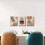 Σετ 3 τεμαχίων Boho Wall Art: Μινιμαλιστικές εκτυπώσεις με φοίνικες και αφηρημένη φύση, 5