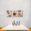 Σετ 3 τεμαχίων Boho Wall Art: Μινιμαλιστικές εκτυπώσεις με φοίνικες και αφηρημένη φύση, 6