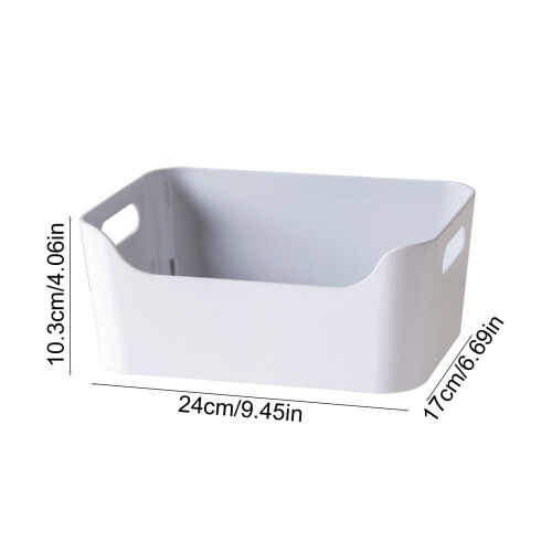 Bac de rangement en plastique gris – Multi-usage, facile à nettoyer 2