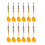 Steel Tip Darts Ergonomic Set Yellow 12 Pcs 1
