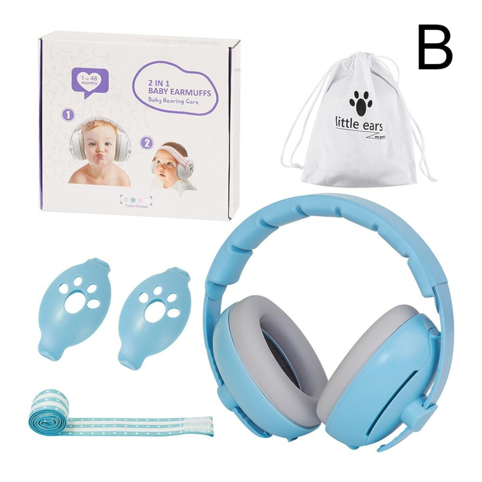 Noise Earmuffs For Toddler, Adjustable Headphones with Stretchy Band, Damag Comfortable Hearing Against Headphones