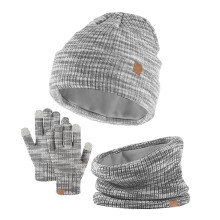 Kids' Winter Hat & Glove Sets with Touchscreen Mittens & Neck Warmer – Compatible with 3-14 Years