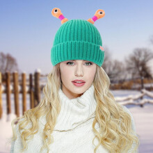 Cute Glowing Little Monster LED Knit Beanie – Funny Winter Hat for Women & Girls, Under $10, Limited Time!