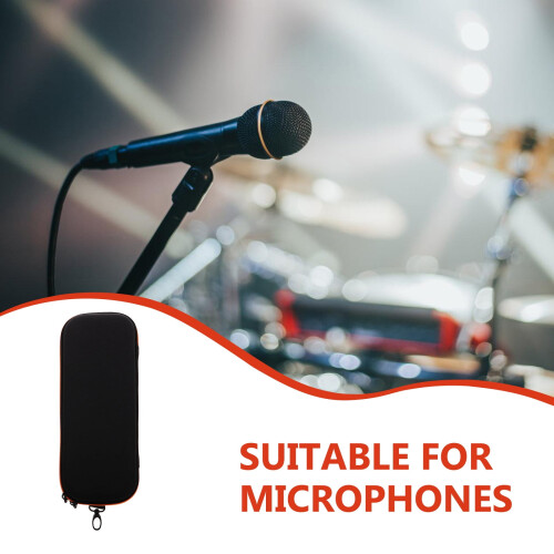 Estojo de transporte leve com zíper para microfone – Bolsa protetora para viagens, compatível com JBL Eon. 2