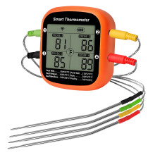 Instant-Read Wireless Meat Thermometer with Alarm, Compatible with Ovens, Grills & Outdoor Cooking