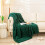Sherpa Throw Blanket Forest Green 50x65 inches 1
