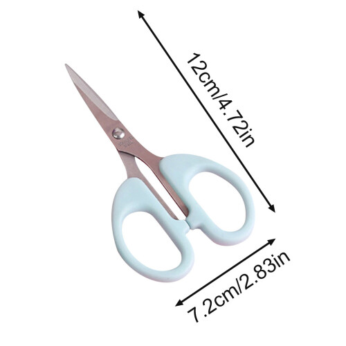 All-Purpose Stainless Steel Scissors, Soft Grip Handle, 4.7", Blue — compatible with Sharp Scissors 2