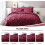Dark Red Cal King Comforter Set with Pintuck Design 7-Piece 2
