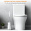 Toilettenbürsten- und Halterset mit gebogenen Borsten 2