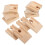 10pcs Wood Concave Train Track Replacement Expansion Train Railway Tracks 4