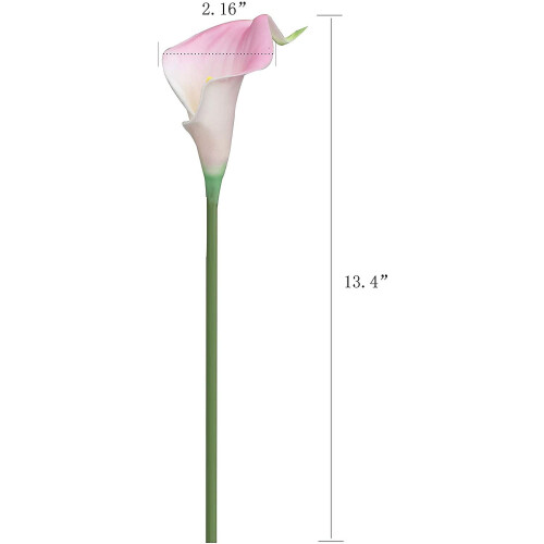 Artificial Calla Lily Stems Yellow 20 Pack 1