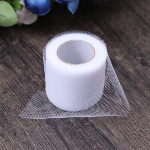 White Tulle Rolls 2 inch x 25 yard 2 pcs 2