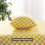 Twin Plaid Microfiber Sengetøjssæt, 4 dele 2