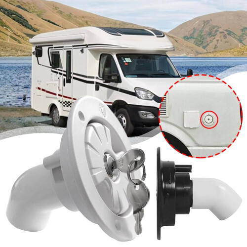 RV verswatervulklep met afsluitbare GX-aansluiting 1