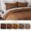 Parure de lit King 3 pièces en microfibre douce doublement brossée 5