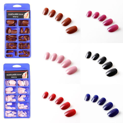 Plastnageltips Heltäckande 100 st 1