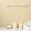 Shower Curtain Rod,Adjustable Shower Curtain Rods Spring Tension,Rustproof and Extendable Shower Rods,White 2