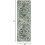 Vaskbart bohemsk blomsterteppe, 1,5 x 2,1 m 2