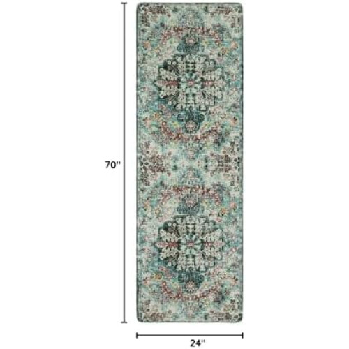 Vaskbart bohemsk blomsterteppe, 1,5 x 2,1 m 1
