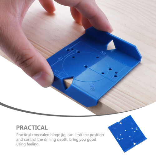 Concealed Hinge Jig for Cabinets and Drawers Blue 1 Pack 2