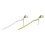 Stil chinezesc stick de păr decor floral păr lung elegant 5