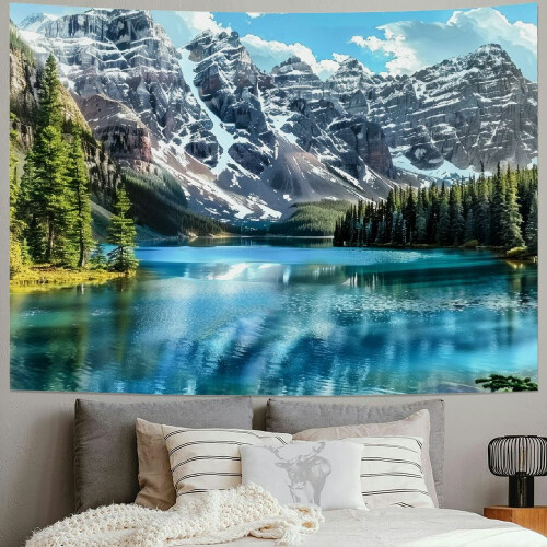 Moraine Lake Solnedgangsteppe 3 størrelser 1